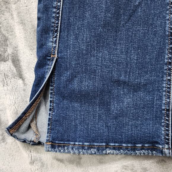 Maurices M. Jeans Womens 8 Blue Vintage Flare Cool Comfort High Rise Slit Hem - Picture 3 of 14